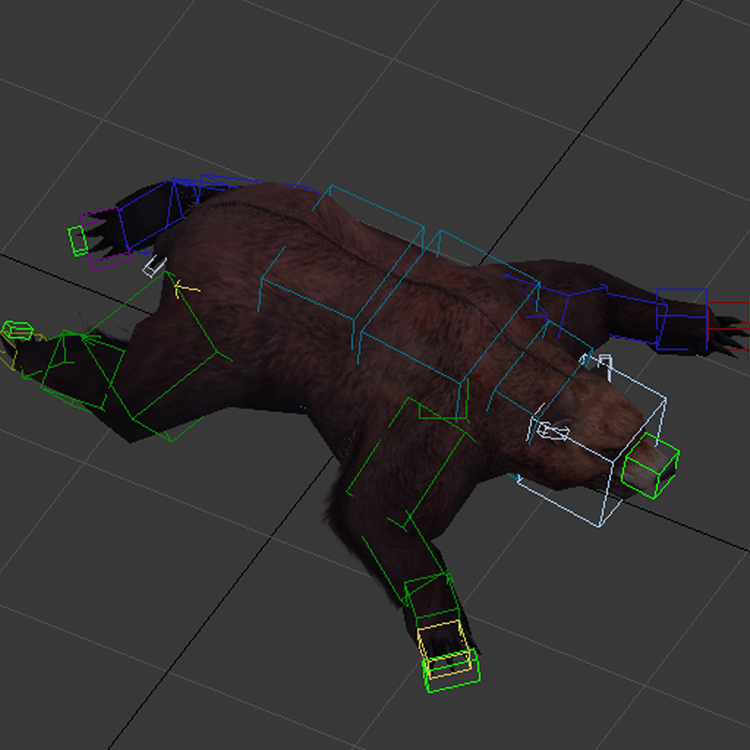 (Animal-0008) -3D-Monster Bear-Reversal döngüsü